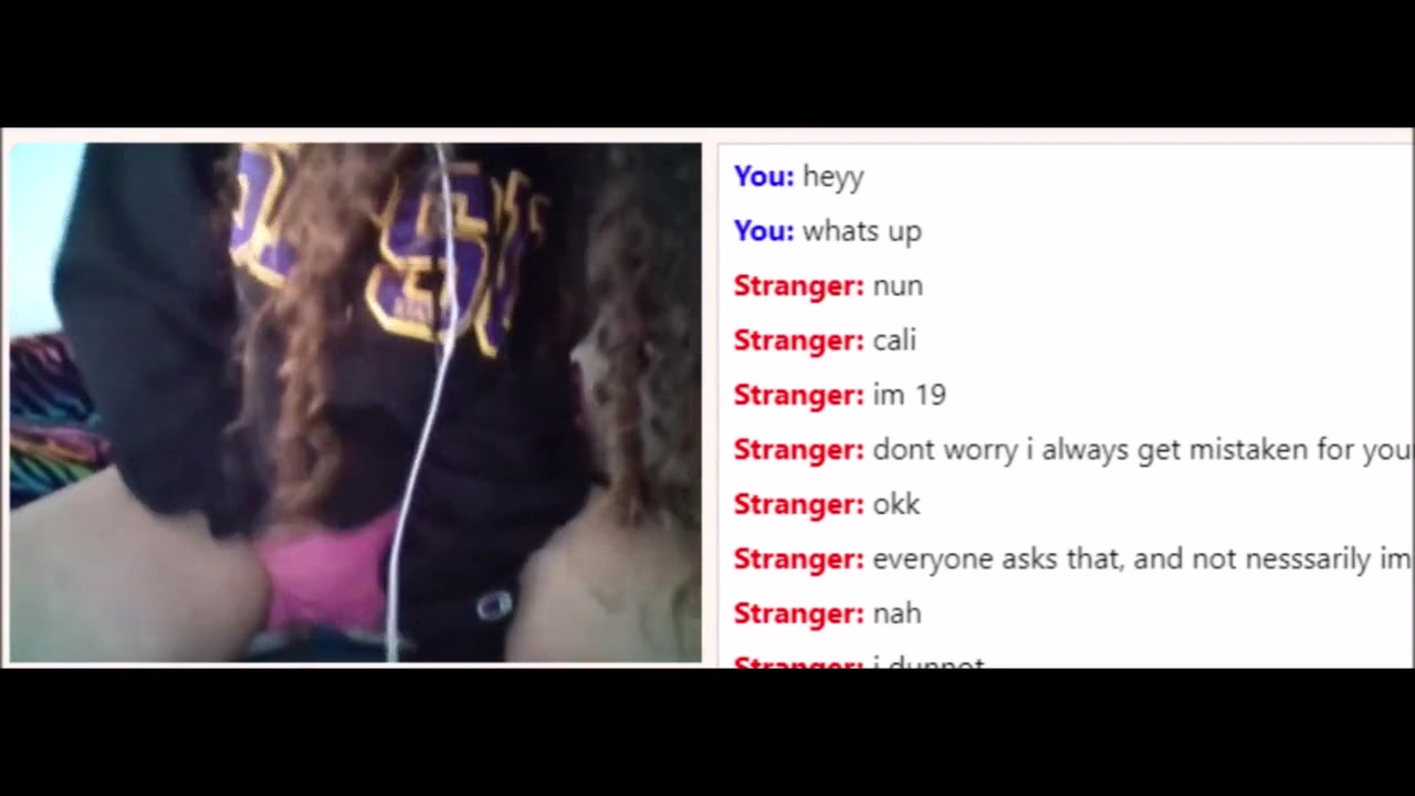 omegle teen almost caught