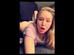 Young Petite Blonde gets Fucked in Doggy, Rides & Deepthroats Cock then Fin