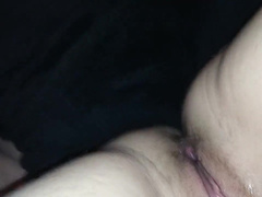 Fuzzy Tattooed Pussy Covered in Cum! how Delicious!!