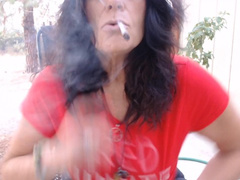 MOMMY BLAZES at Dawn on 4th of July- Smoking Fetish