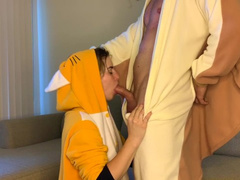 KittyandTheWolf69 - Kitty and Wolfy get Wild in Onesies Suck Fuck and Cum
