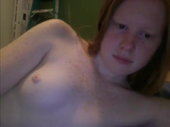shy redhead teen topless