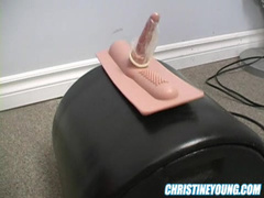 Christine Young (part 6) busty slim blonde teen sybian