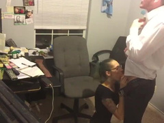 Sexy Girl in Office has Sex with Boss to keep her Job.