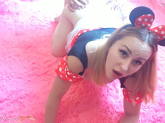 Pretty Girl was Fucked Hard! Sex in a Costume of Minnie Mouse - Emma Lovare