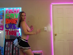 Candie Cane slutty maid striptease dance