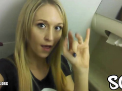 GingerBanks Airplane Bathroom Public Masturbation
