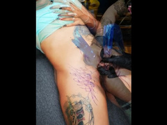 Funny Pussy Tattoo made her Orgasm