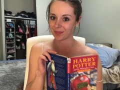 Hysterically Reading Harry Potter while Sitting on a Vibrator