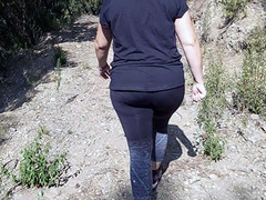 PAWG SPANISH BLONDE DOING OUTDOOR SPORT AND WELL FUCKED IN THE FOREST
