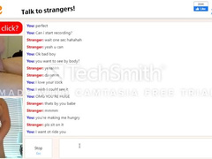 Stranger Cums to me on Omegle, Huge Load