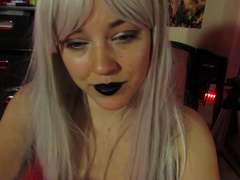 Emma Choice goth girl gets messy face fuck