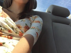 SashaV – no panties in the uber ride of shame in private premium video