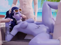 (SEXY) Overwatch Widowmaker Compilation [with Sound]