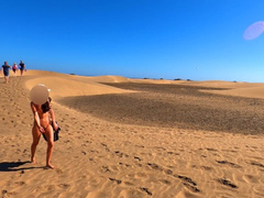 Public Nudity Risky Dunes Naked Walk Amateur MiaAmahl