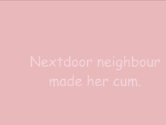 Married woman cum on neighbors cock