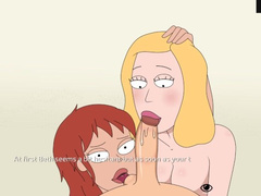 Rick and Morty (female) TWO WARM MOUTHS ON MY DICK - PART 10