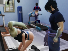 Ino Fucked by Sasuke Special Exercises back of her Husband Netorare