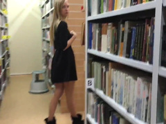 WonderVera and SweetestMary nude in a library