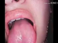 mouth fetish spit tongue 1