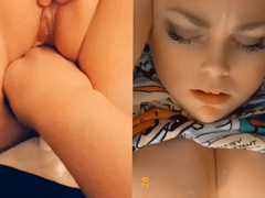 Hot Blonde Tight Pussy Gets Fisted on Snapchat with Cum Face