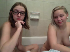 diamondfairy, 2 girls, kissing, big boobs, bath