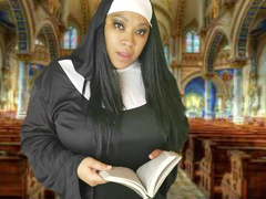 Horny Ebony Nun Reluctant Fuck, Deflowered