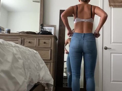 Perfect Ass Caught trying on Jeans! Real Spying at its Best!