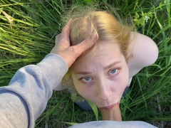 Extreme Sex in the Forest, Blowjob in Nature