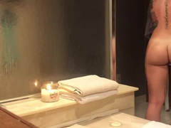 SpyCam Catches Teen PAWG Naked in the Shower