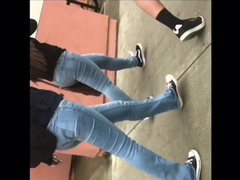 Big ass teen in tight jeans