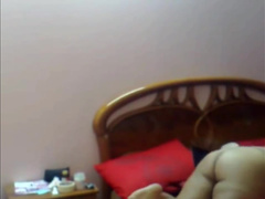 Desi fat wife showing body to secret lover on webcam