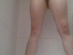 Naughty MILF Karen shows how has a piss in the shower!