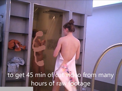 Hidden Cam Super Hot Women in naked Sauna and Spa