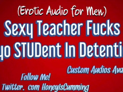 Horny Teacher Gets Fucked Hard 18 Yo Stud during Detention Cums on her Tits ( Erotic ASMR for Men)