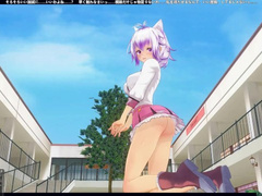 3D HENTAI Schoolgirl in Pink Turned me on with Dirty Talk and Allowed me to Cum in Pussy