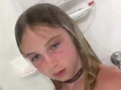Young Girl Showering