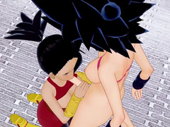 Caulifla uses the dragon balls to wish to have sex with