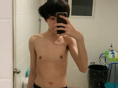 Young Asian Boy flash his dick