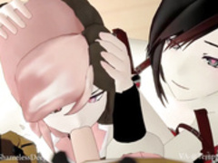Neo and ruby blowjob rwby