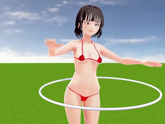 Toyota Nono Anime girl wearing a mostly naked micro bik