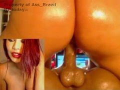 Ass_Brazil dildo ride