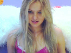 BlondyJulia-Gets Naked, plays, and gets creamy