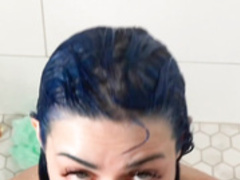JeweIzBlu_blowjob and facial in the shower