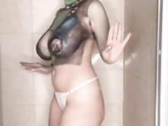 Mady gio huge tits shower