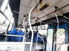 NS Get's naked on the bus