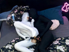 Masha and Sam play a game of disguise and get fucked