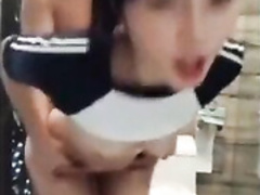 Hot Asian Girl Bathroom Sex