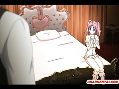 Busty anime maid wetpussy fucked by her master