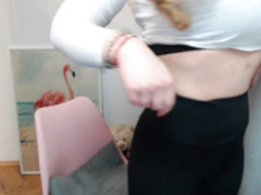 BeckyTras shows her belly - Round 3